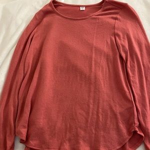 Coral/Salmon long sleeved Old Navy shirt